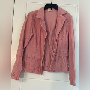 Women's Pink Cotton Jacket